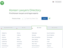 Tablet Screenshot of koreanlawyers.net